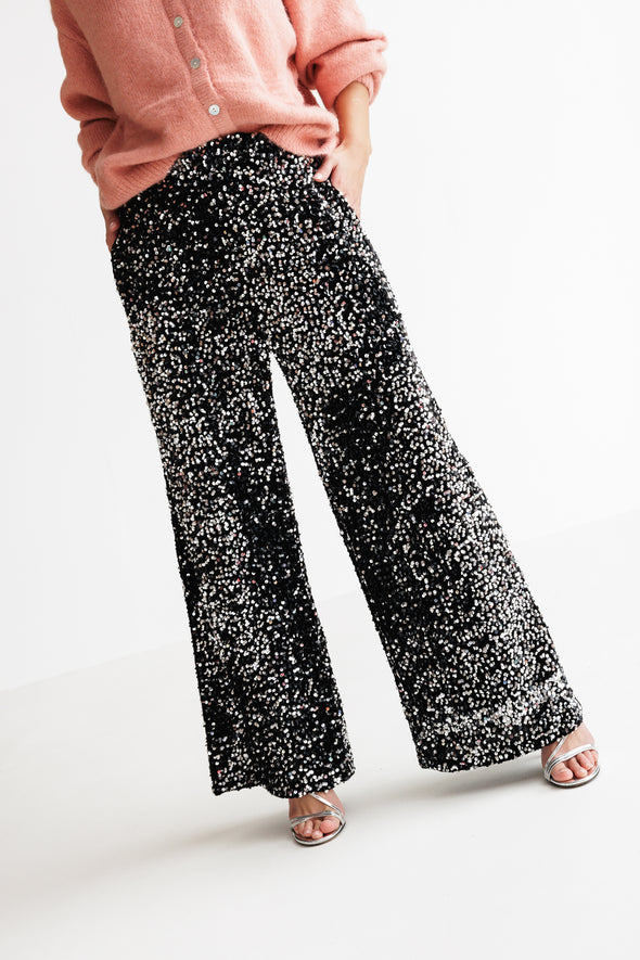 Max Velvet Trousers Black