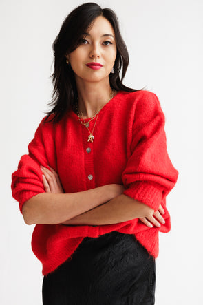 Maddie Cardigan Red