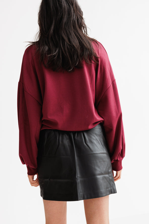 Camden Oversized Sweat Bordeaux