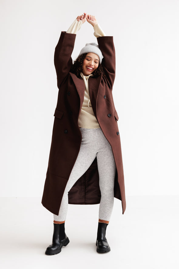 Oversized Haima Coat Chicory Coffee