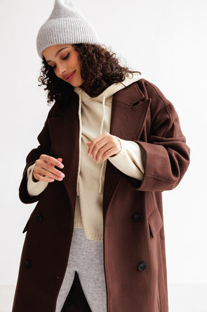 Oversized Haima Coat Chicory Coffee