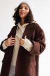 Oversized Haima Coat Chicory Coffee