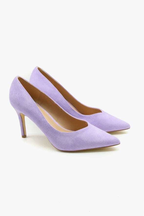 Emily Suede Pump Lavender