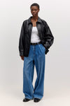 Juno Denim Trousers Casual Mid Blue