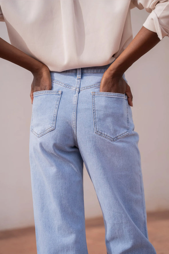 Solange Denim High Straight Light Blue