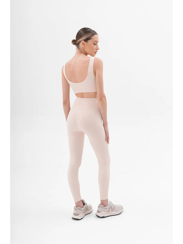 Rib Leggings Pink