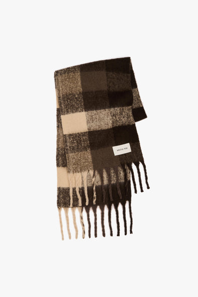 The Reykjavik Scarf Brown Check