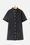 Castille Denim Dress Black