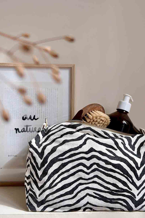 Vic Pouch Zebrou Greige