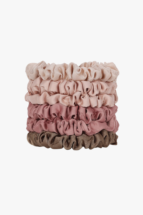 Ultra Petite Satin Scrunchies Terracotta