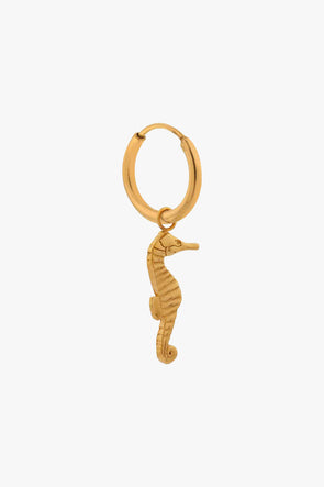 Seahorse Hoop Gold