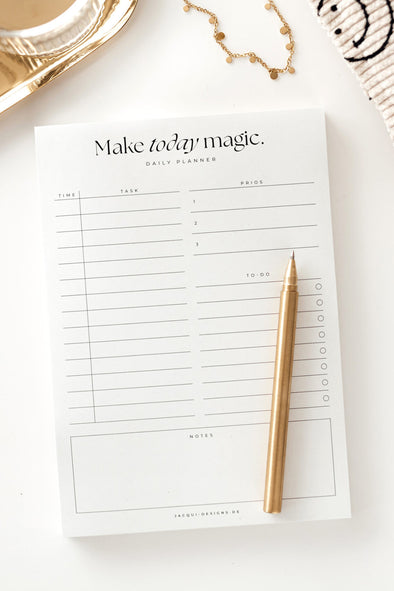 Daily Planner Block - Make Today Magic