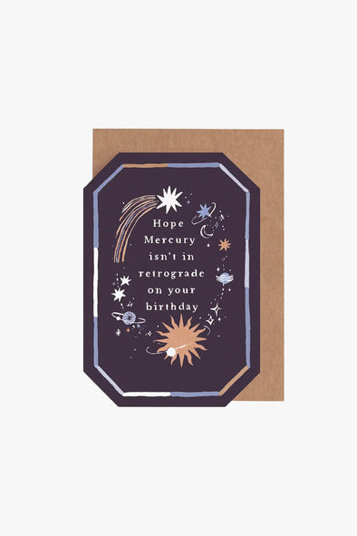 Mercury In Retrograde Birthday Card