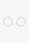 Dazzling Hoop Earrings Silver