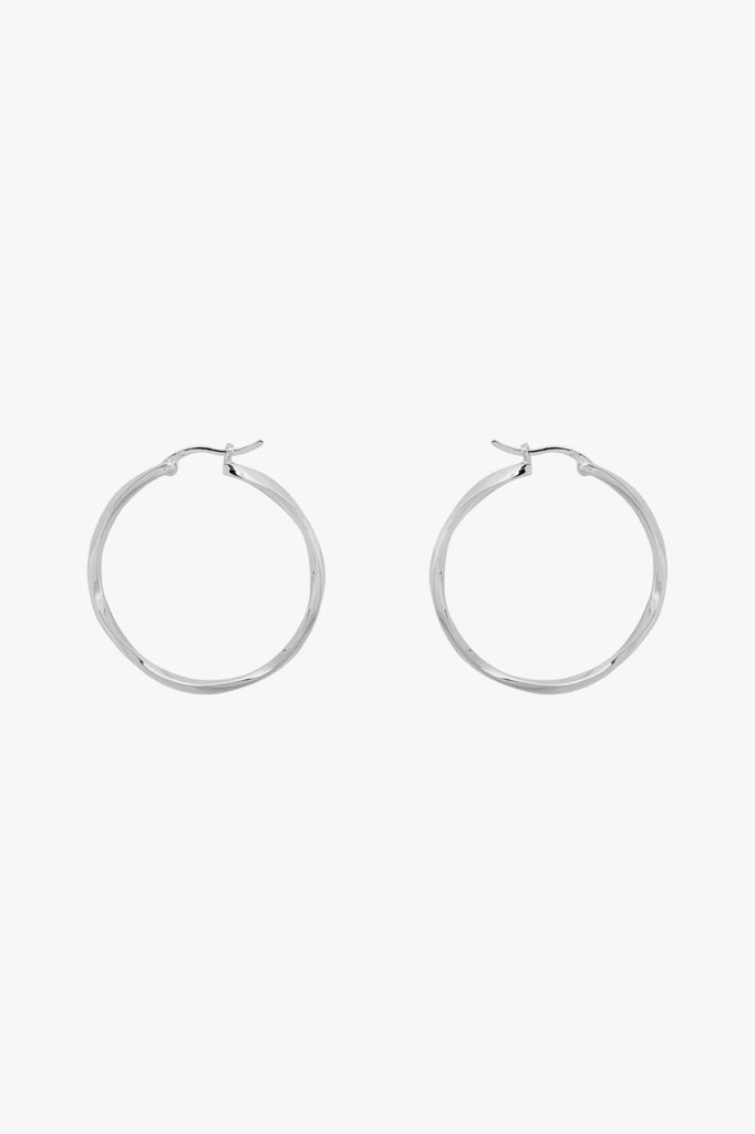 Dazzling Hoop Earrings Silver