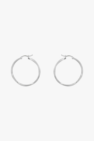 Dazzling Hoop Earrings Silver