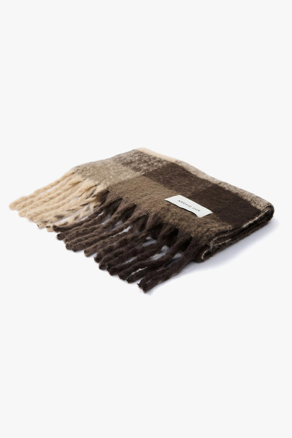 The Reykjavik Scarf Brown Check