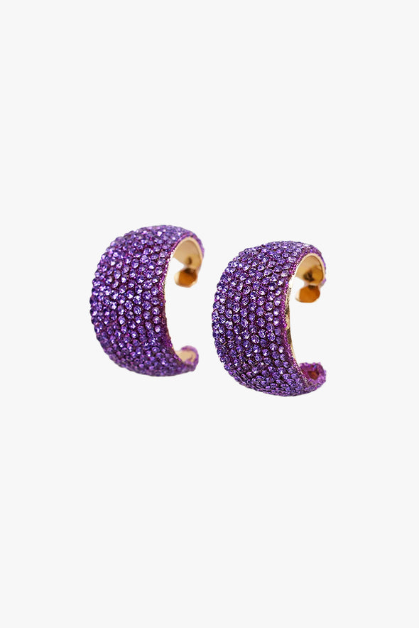 Purple Shiny Earrings