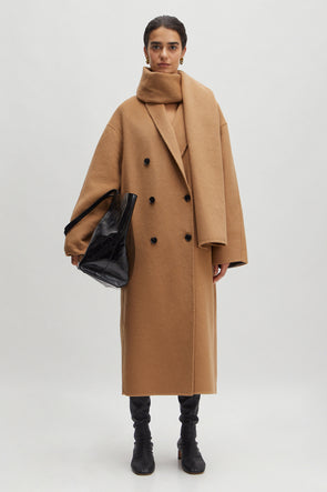 Carter Oversized Wool Coat Tiger's Eye