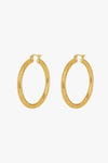 Large Spiral Hoop Earrings