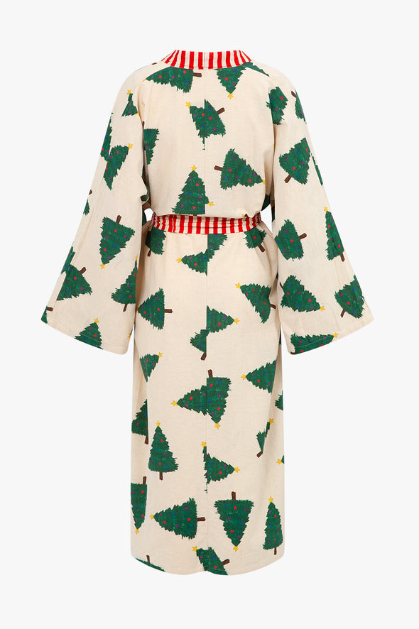 Christmas Forest Long Kimono