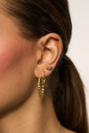 Single Croissant Ring Earring Goldplated