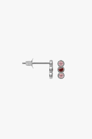 Single Anna Rouge Stud Silver