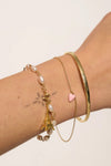 Clutching Pearls Bracelet Goldplated
