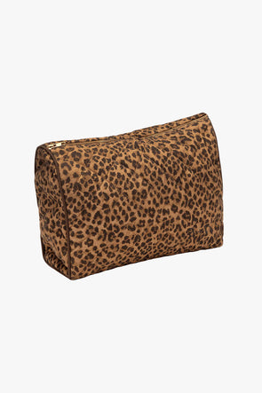 Leopard Quilted Wash Bag