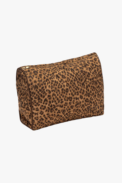 Leopard Quilted Wash Bag