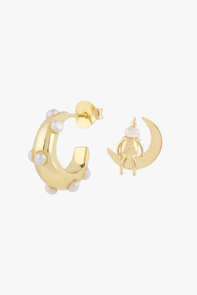 Set Pierrot's Reverie Earrings Goldplated
