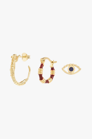 Set Showtime Earrings Goldplated