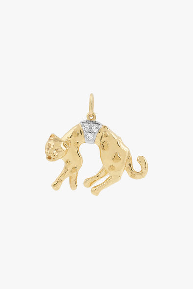 Show Cat Charm Goldplated