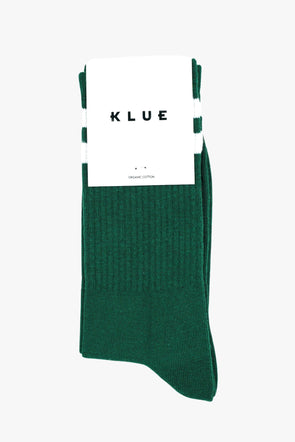 Green And White Organic Cotton Tennis Socks