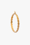 Twisted Braid Hoop Gold