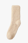 Fuzzy House Socks Beige