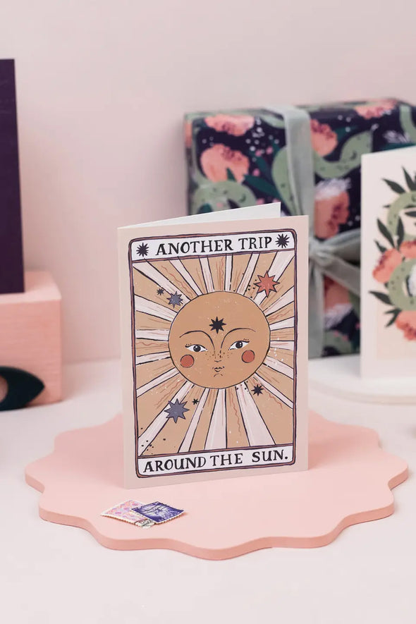 Tarot Sun Birthday Card