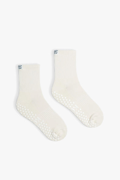 Les Basics Grip Socks Cream