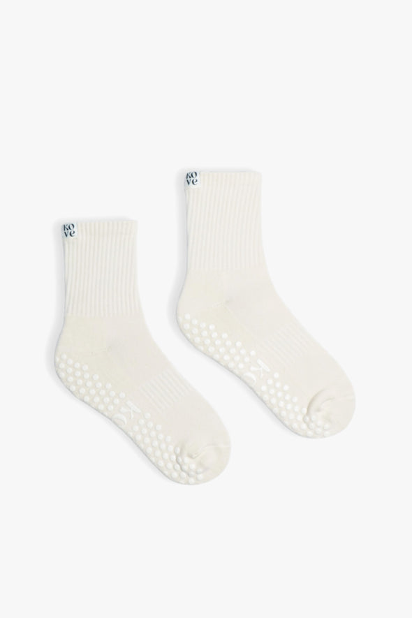 Les Basics Grip Socks Cream