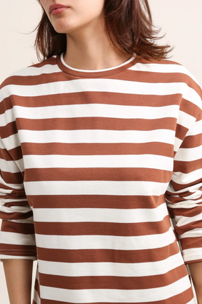 Basile Top Caramel Stripes