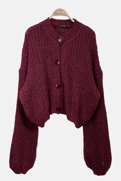 Mads Cardigan Burgundy