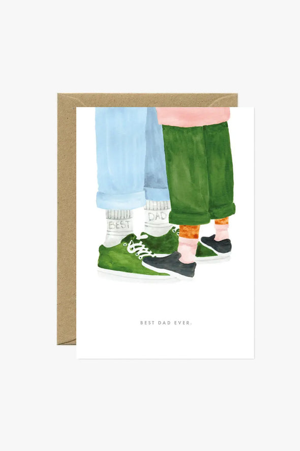 Best Dad Socks Greeting Card