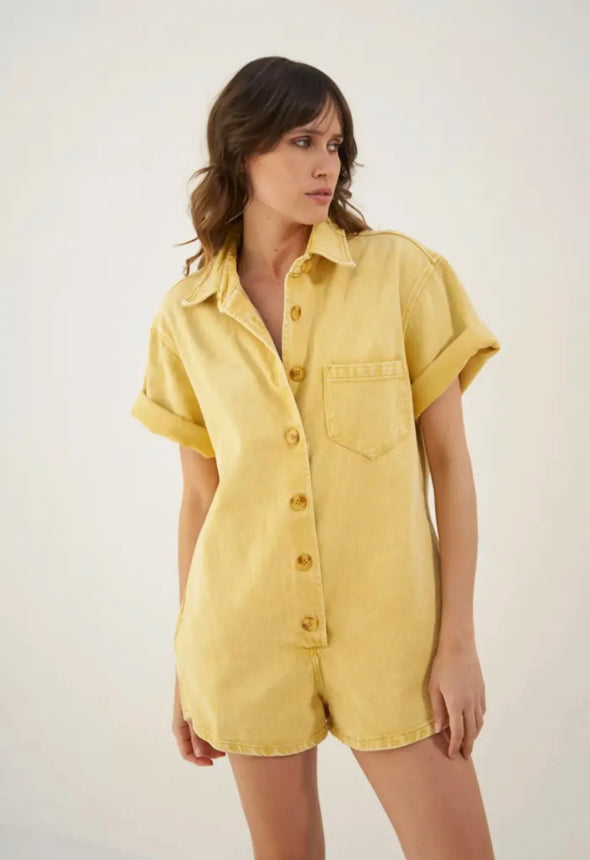 Noor Playsuit Yellow