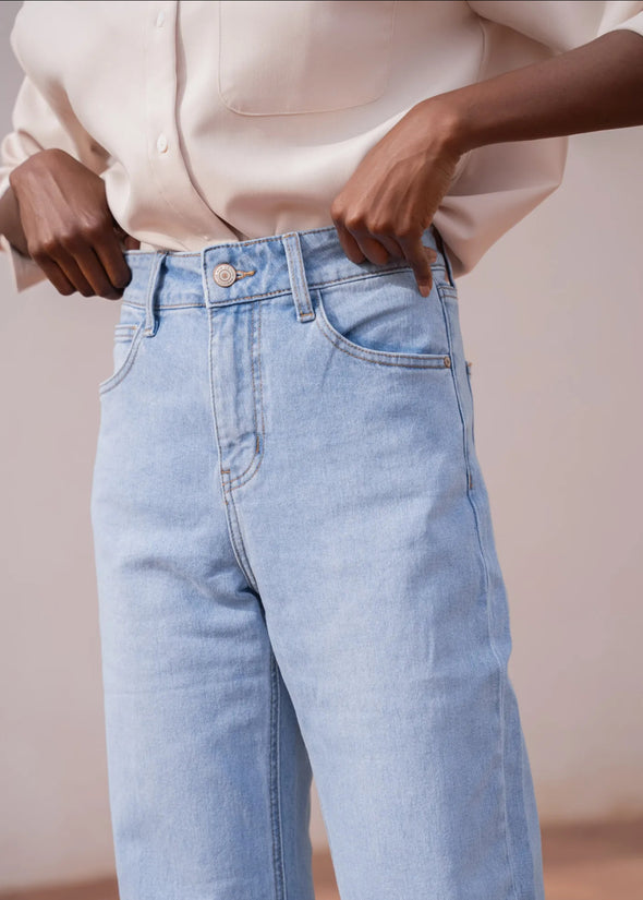 Solange Denim High Straight Light Blue