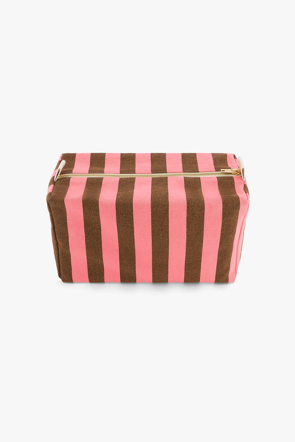 Vic Pouch Stripes Funky Pink/Olive
