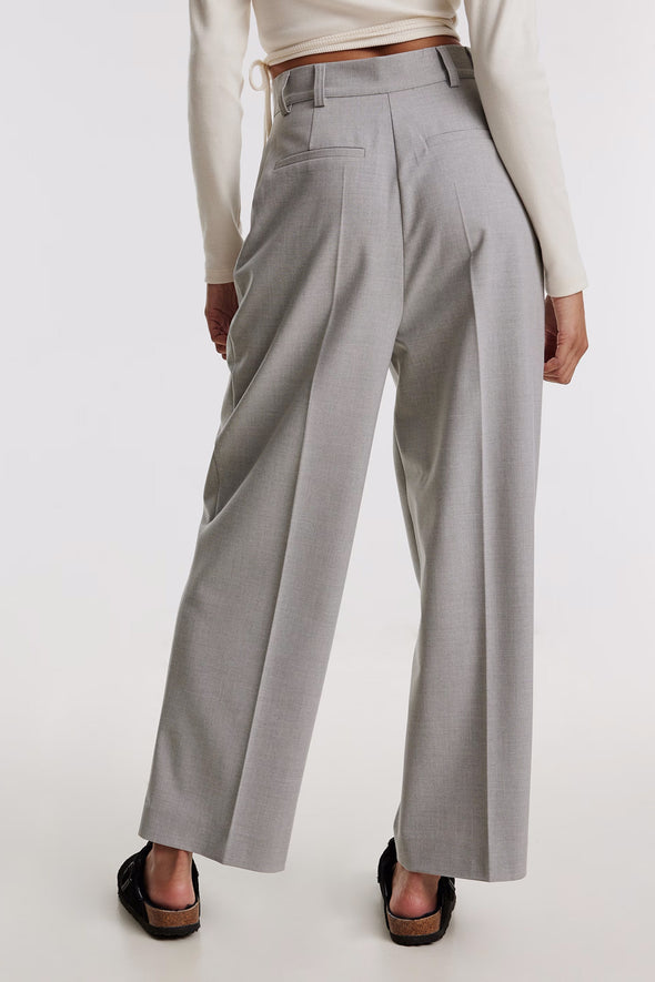 Kaj Trousers Grey Melange