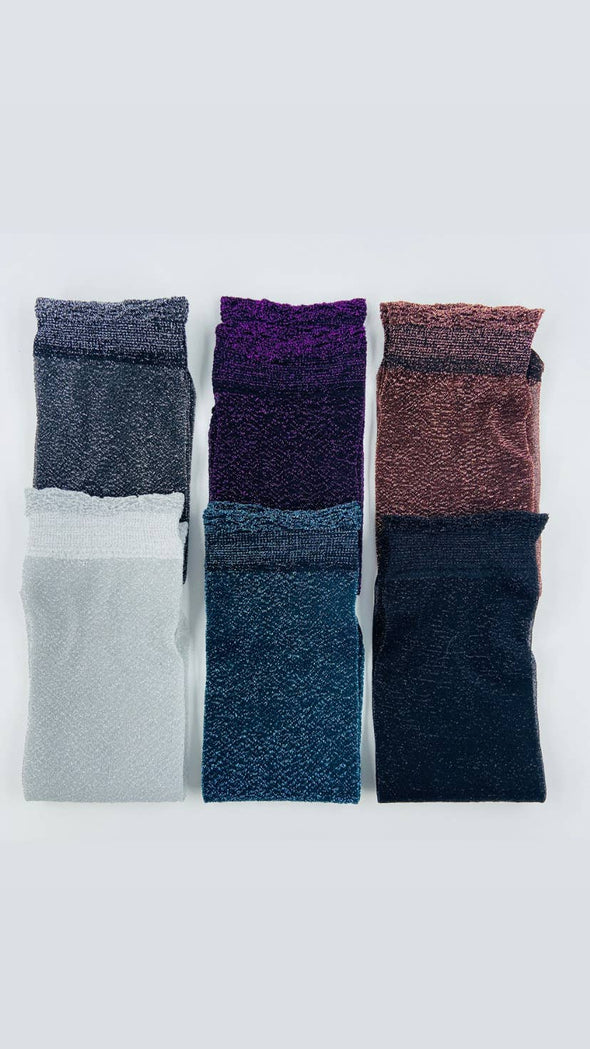 Léa Fine Glitter Socks (pack of 6)