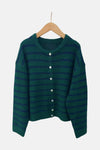 Manon Cardigan Green/Navy