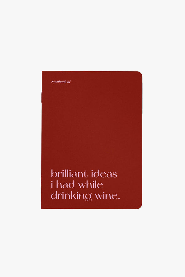 Brilliant Wine Notebook