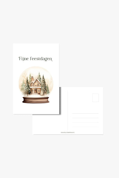Happy Holidays Snow Globe Card